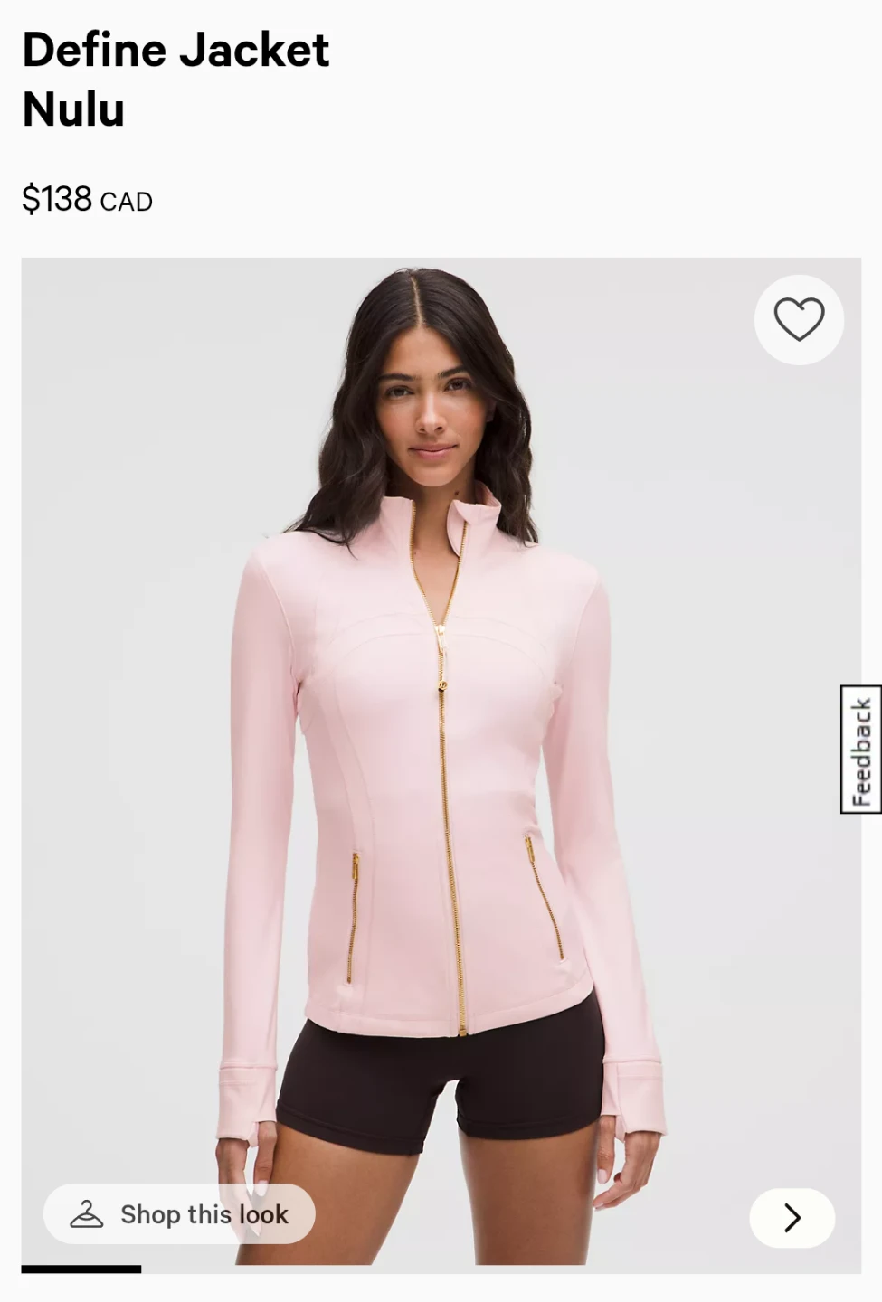 Lululemon Define Jacket Nulu - Size 6