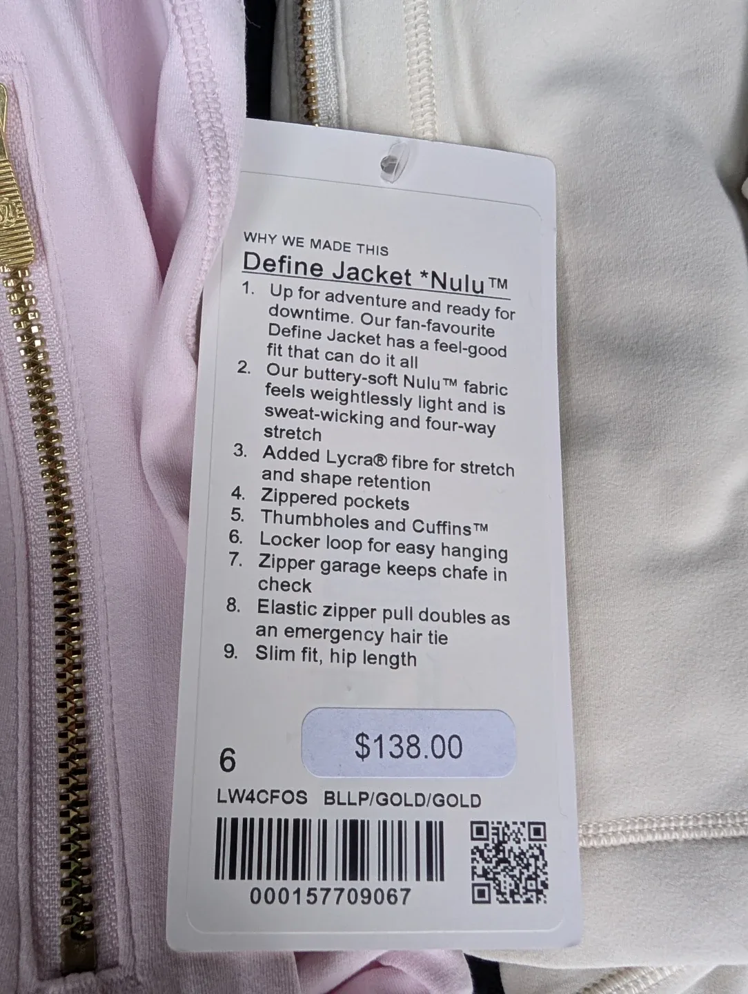 Lululemon Define Jacket Nulu - Size 6 image indicator(2)