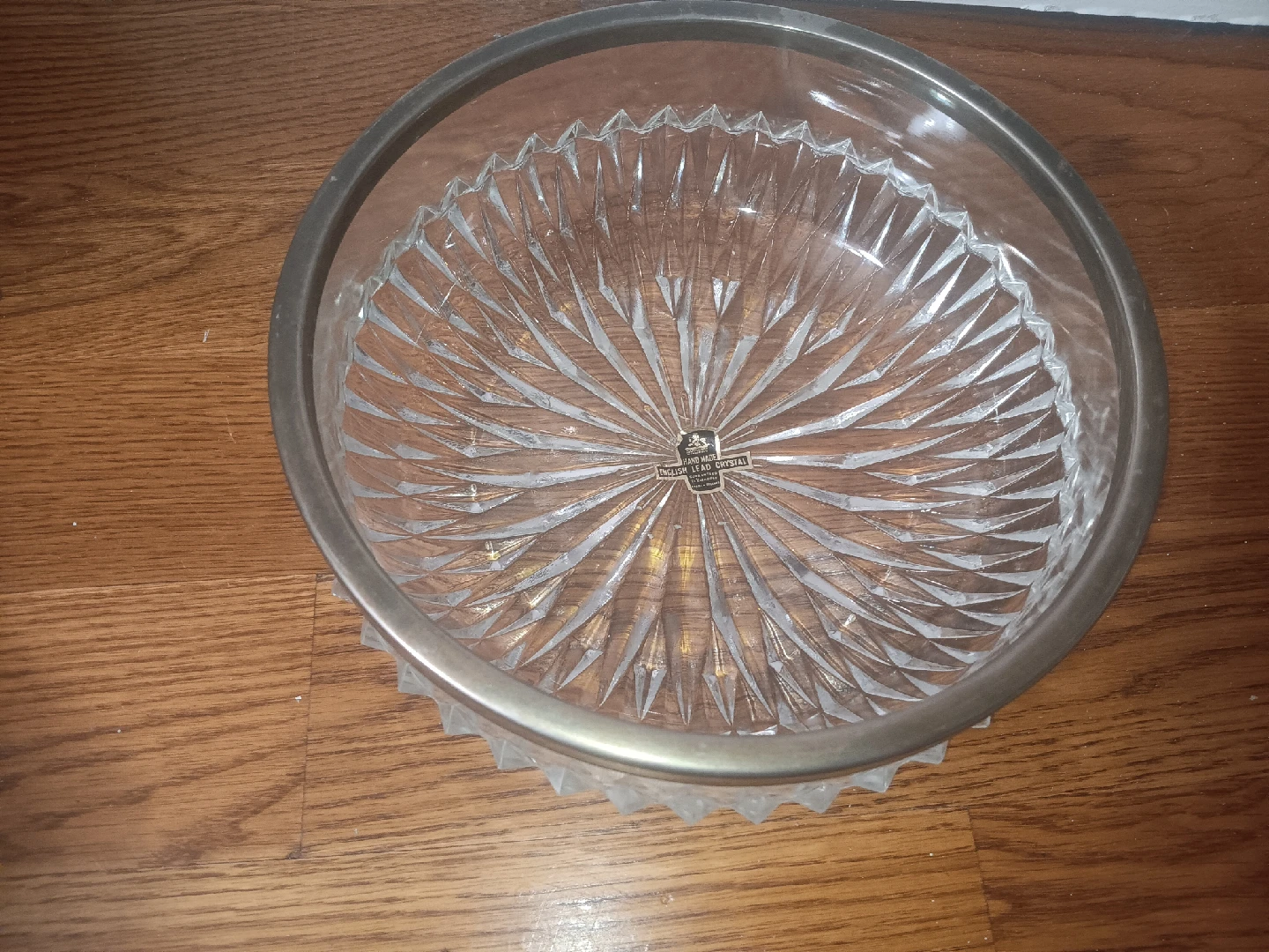 Hand Made English Lead Crystal Bowl