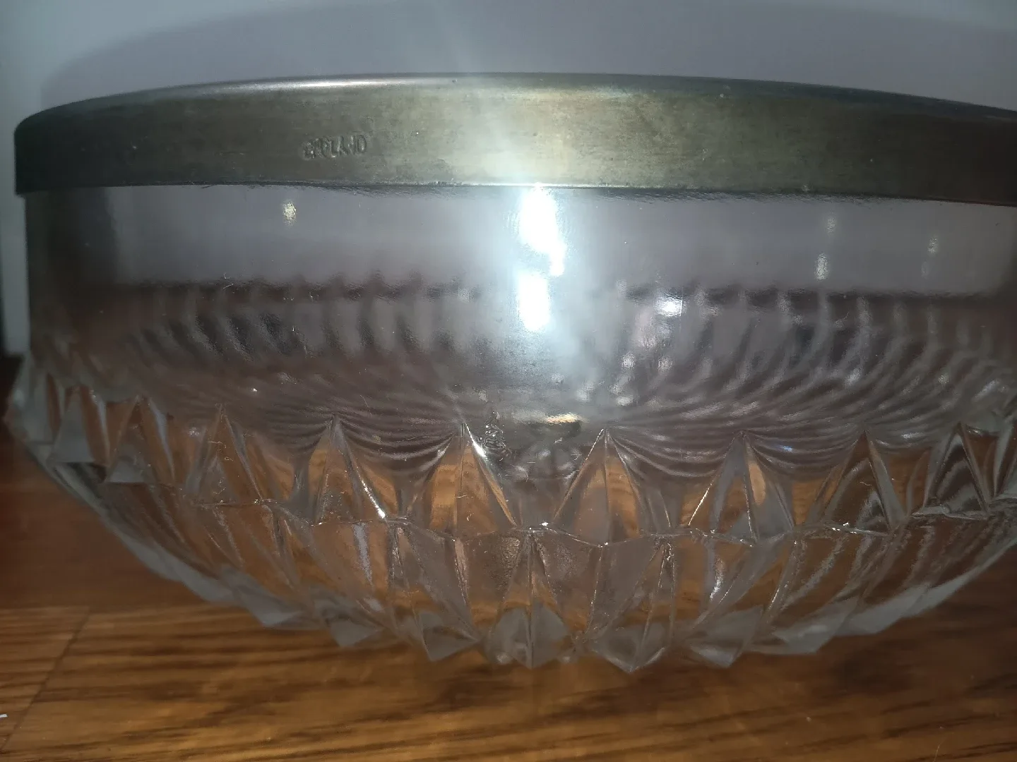 Hand Made English Lead Crystal Bowl image indicator(5)