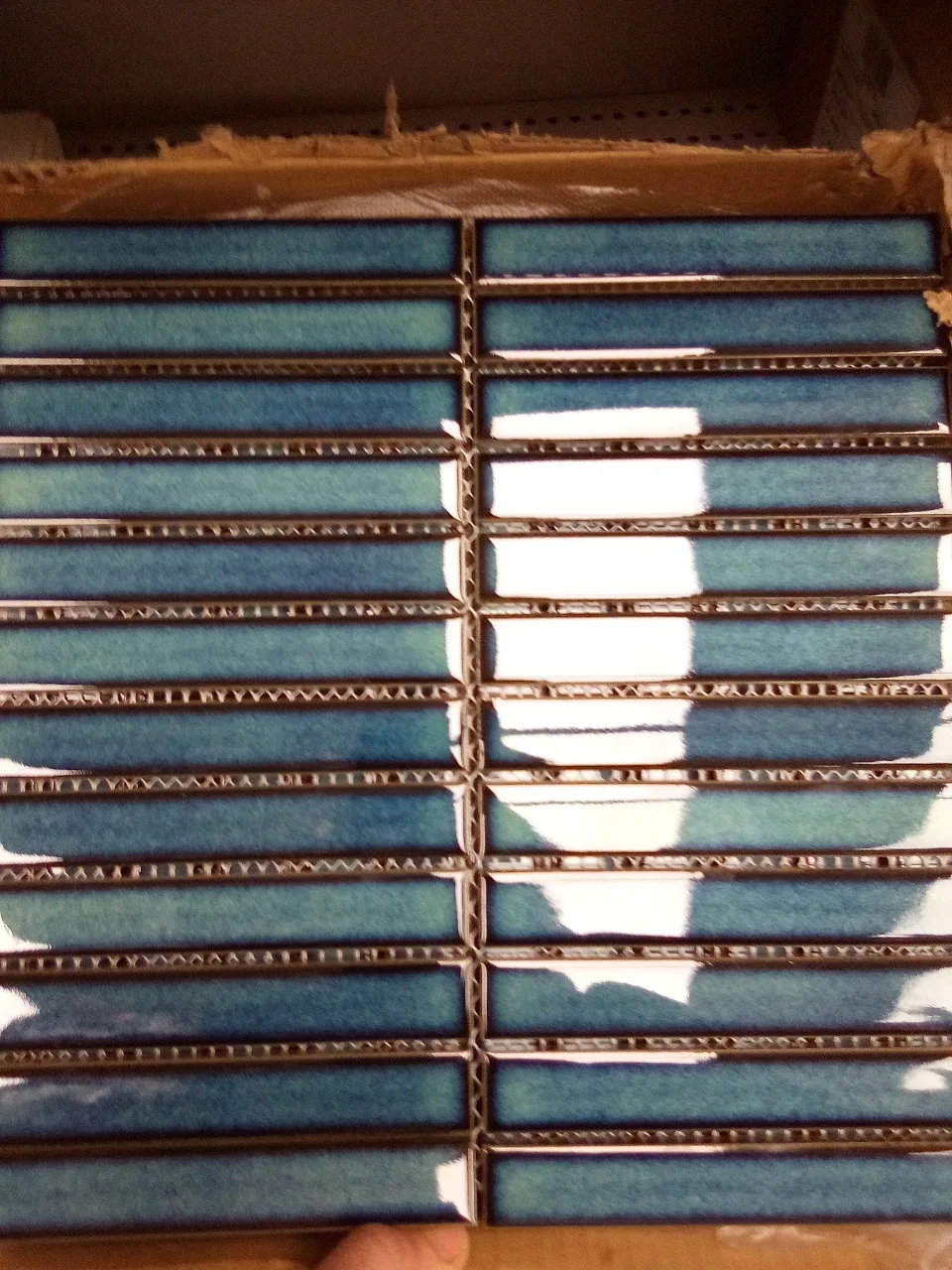 Porcelain Mosaic Tiles - Nagoya Dark Green