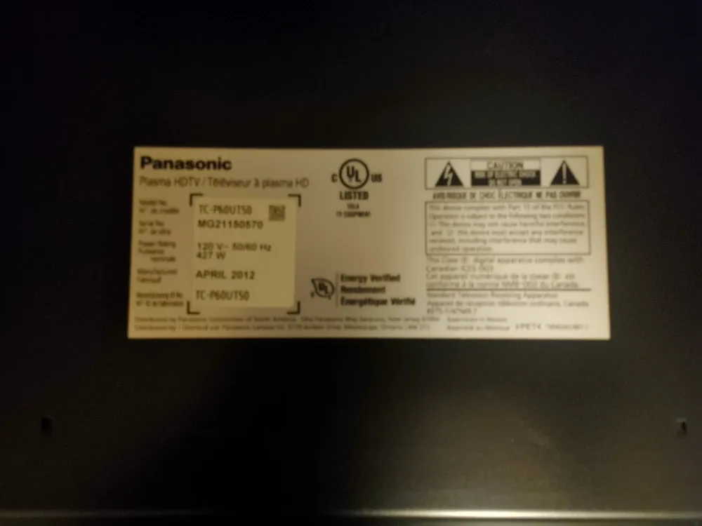 60" Panasonic 3D Viera image indicator(4)