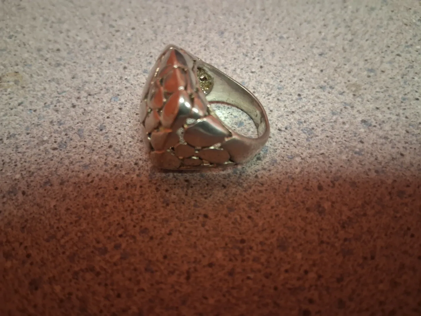 Silver Tone Statement Ring image indicator(2)