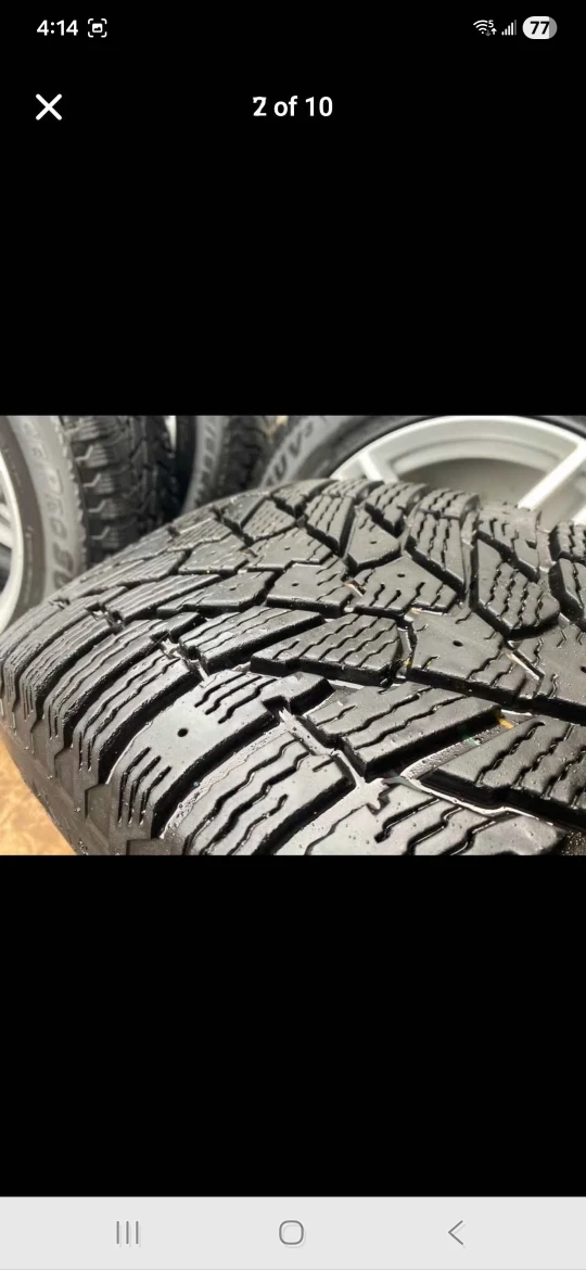 winter tires on rims (225/65R17, 5×127 - photo 2