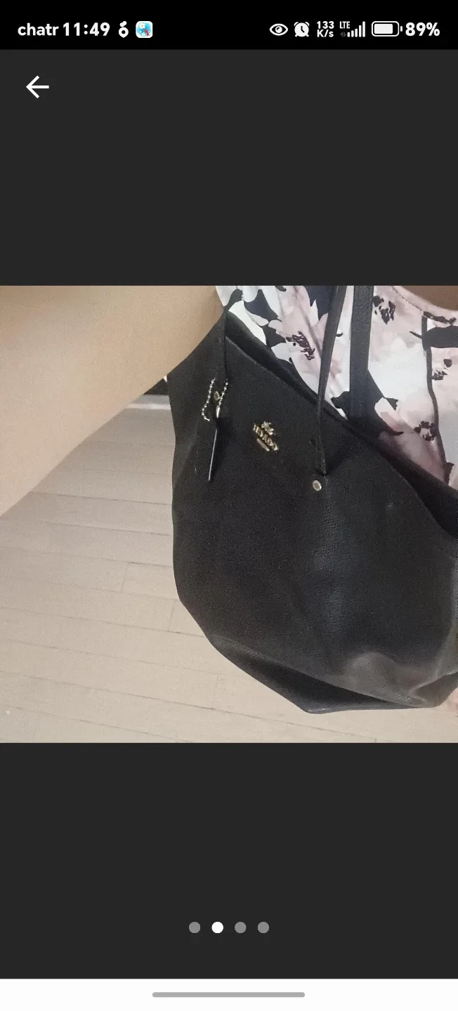 Coach Black Tote Bag image indicator(3)