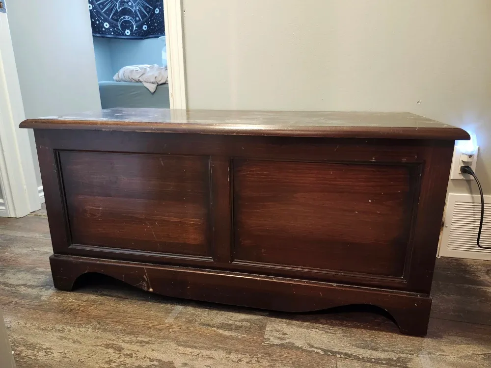 Wooden Storage Trunk