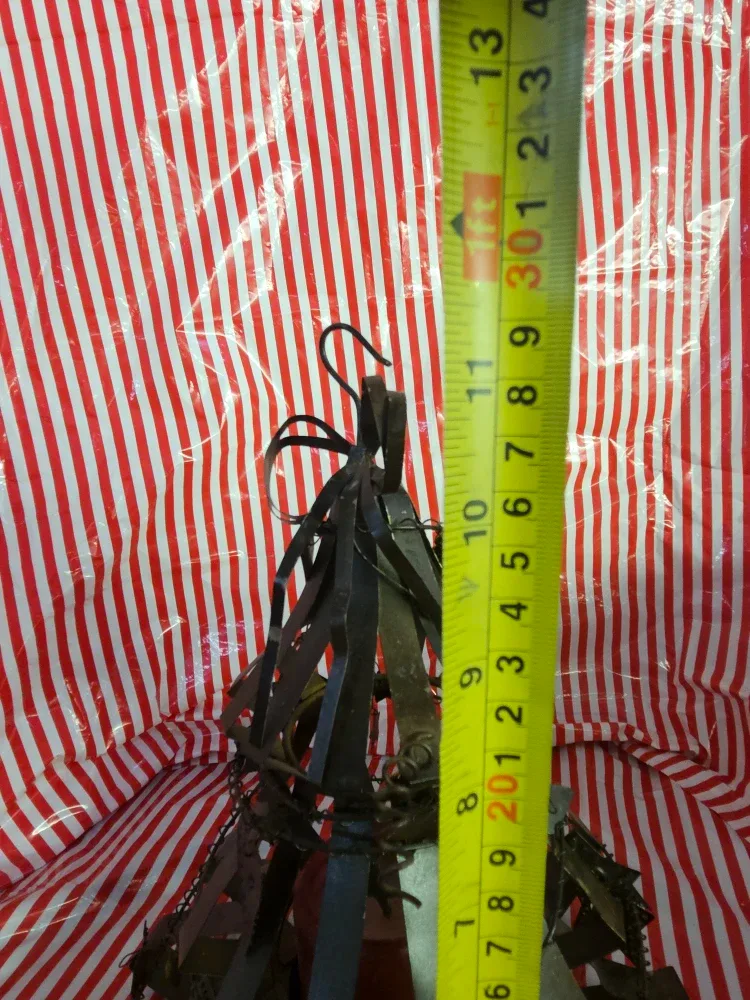 Rustic Metal Christmas Tree & Wooden Star Decor image indicator(2)