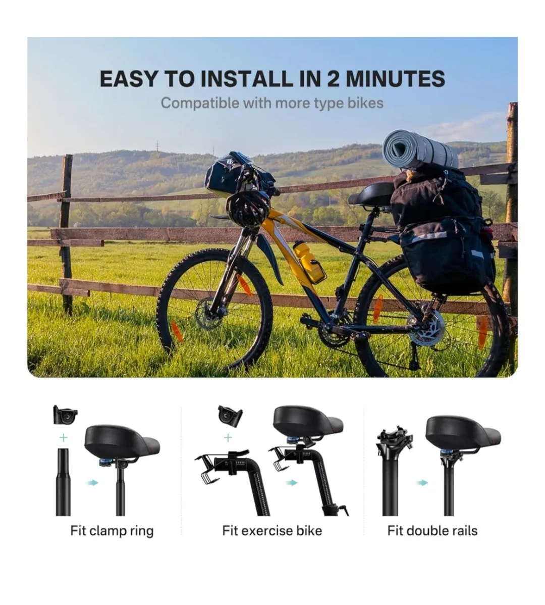 NoseLess Bike Seat Cushion image indicator(5)