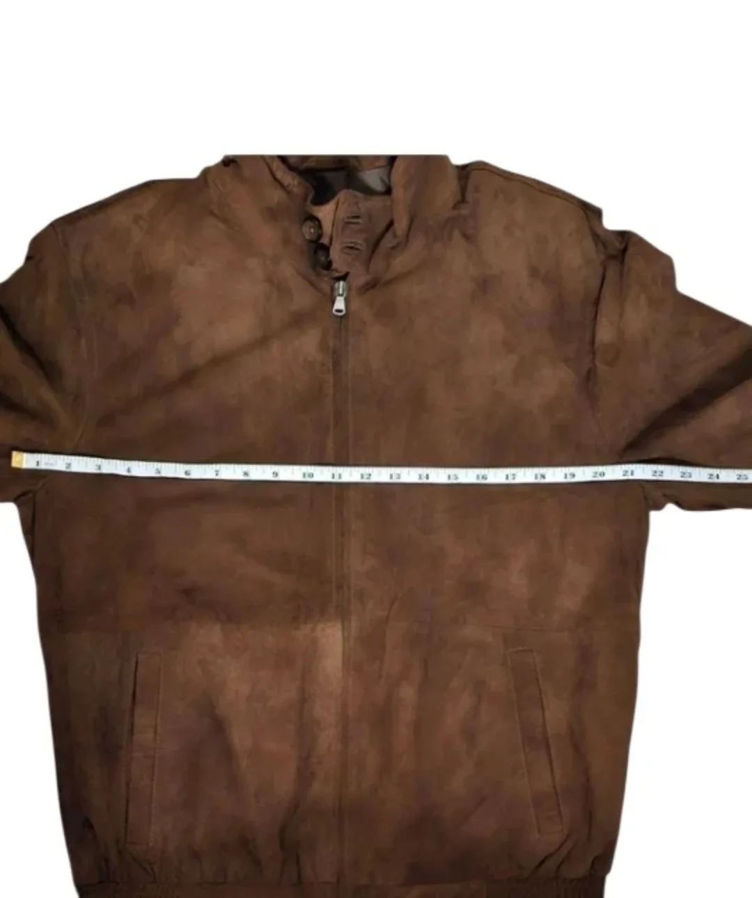 New w Tag Brown Suede Bomber Jacket image indicator(7)