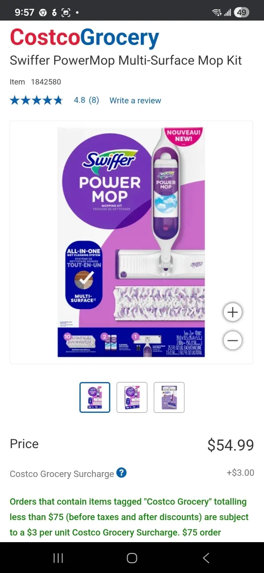 Swiffer PowerMop Multi-Surface Mop Kit - New image indicator(3)