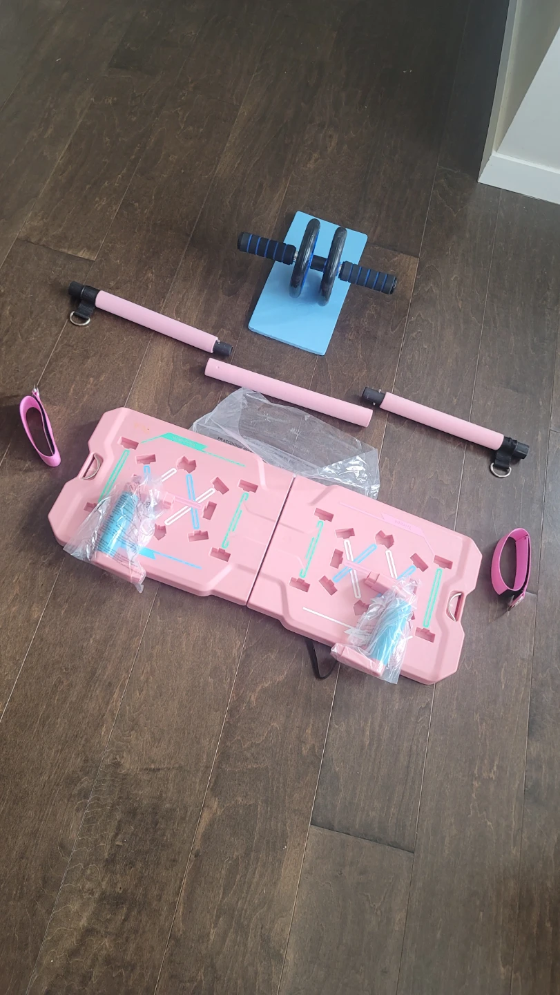 Pink Push Up Board Foldable Press Up Boards Fitness Workout ... - photo 4