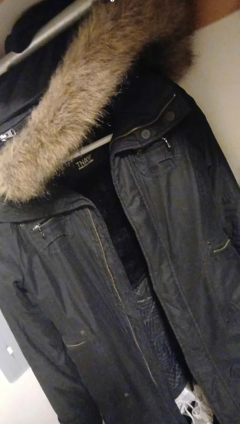 TNA Black Winter Coat - Size Medium image indicator(3)