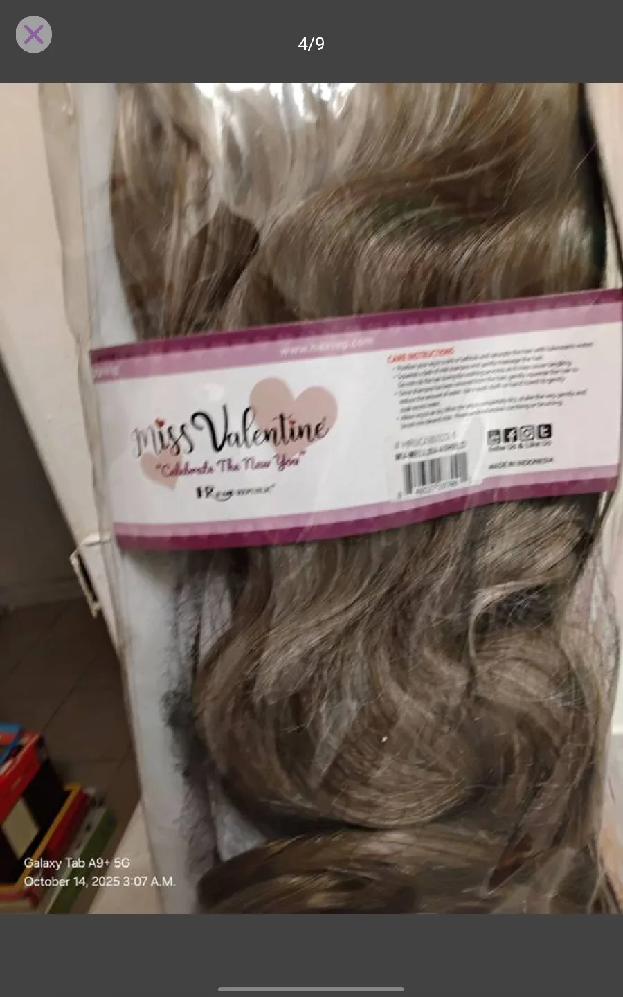 New Miss Valentine Mellisa Wig - Ash Blonde image indicator(7)