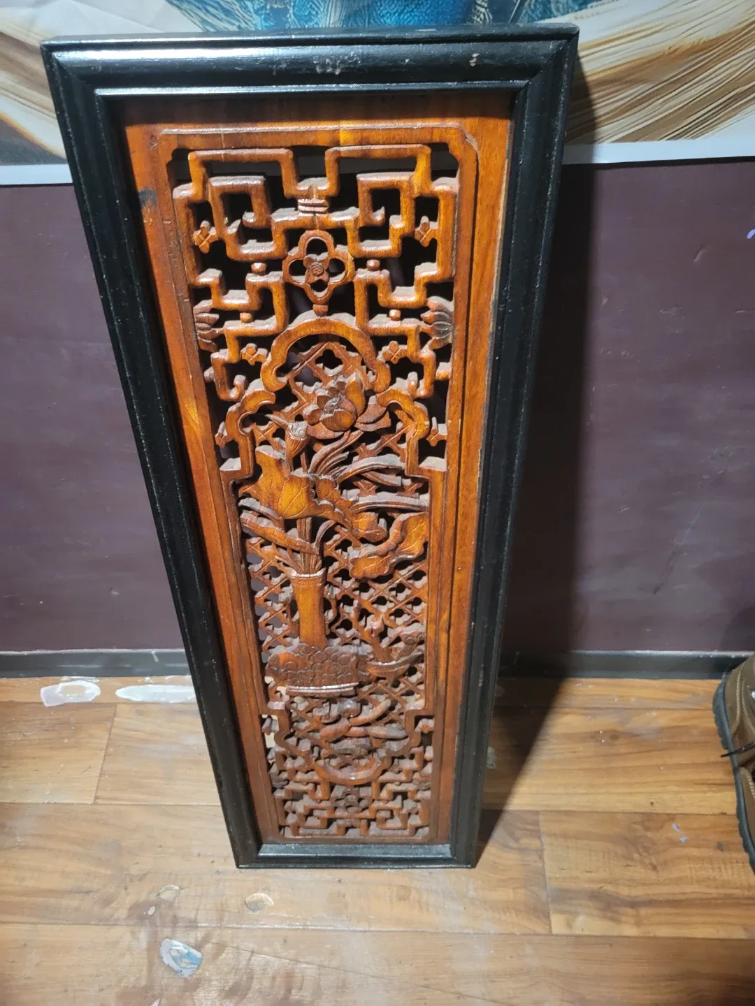 3 Chinese solid wood handcarvings image indicator(2)