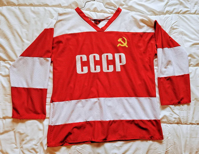 Vintage CCCP Pavel Bure No. 10 Practice Hockey Jersey thumbnail