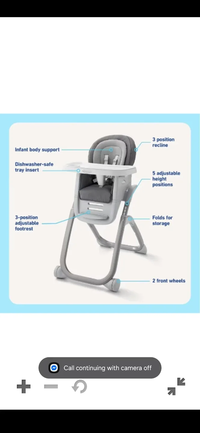 Foldable 7-in-1 Graco High Chair - Grey image indicator(9)