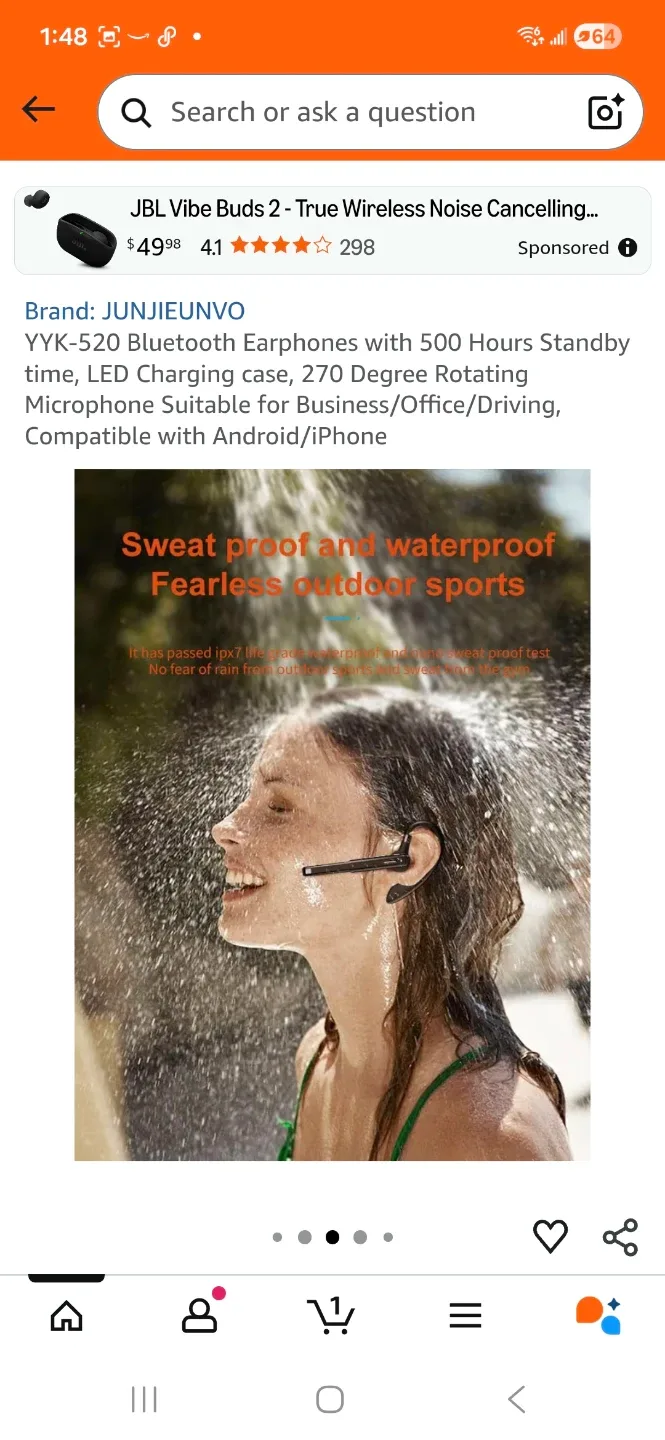 Wireless  headset  , image indicator(6)