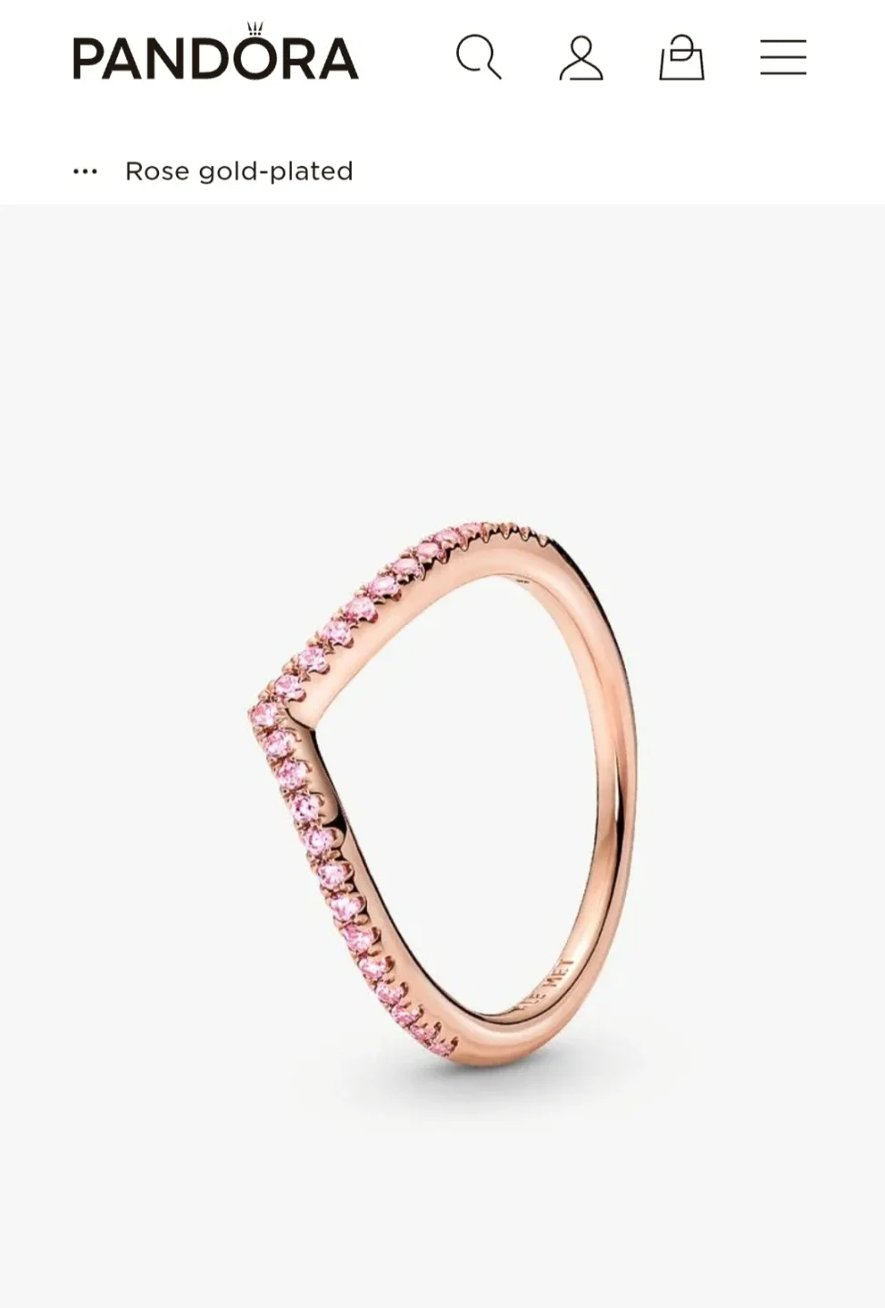 Pandora Timeless Wish Sparkling Pink Ring thumbnail