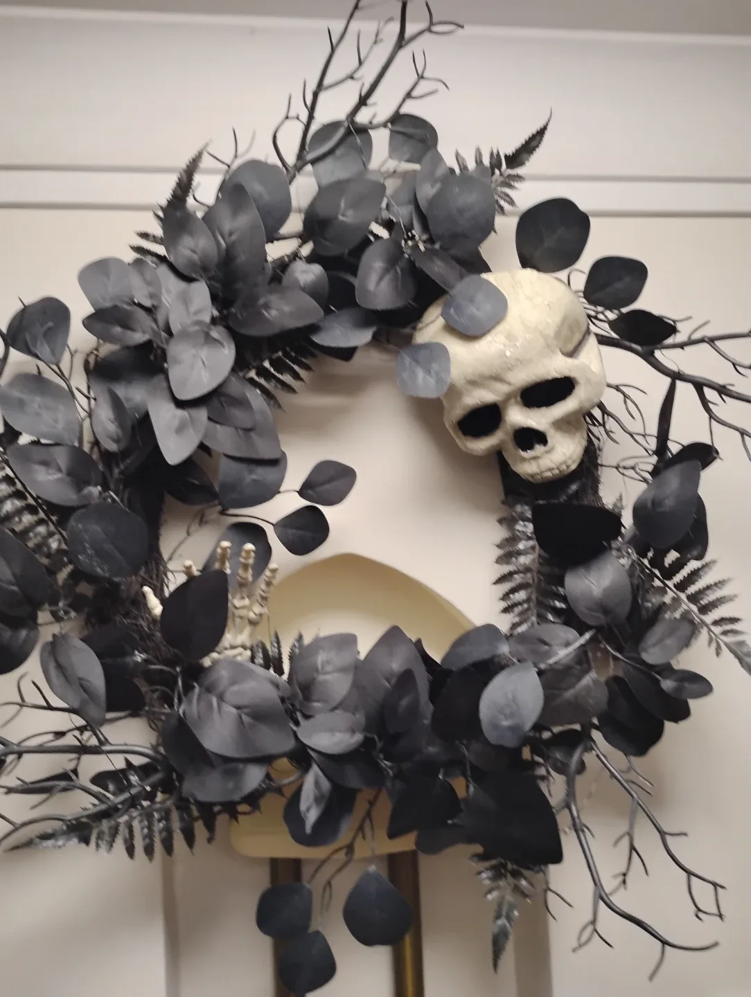 Halloween Décor Skull Wreath image indicator(2)