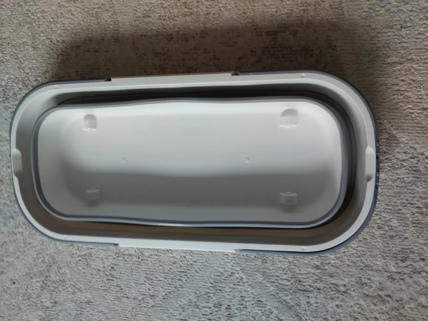 Collapsible Laundry Basket - Grey/White