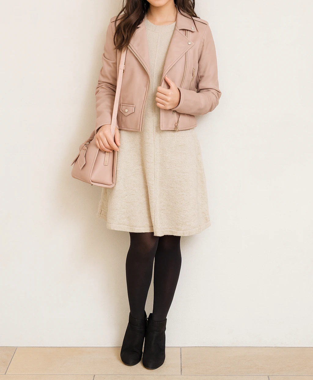 Wool Blend Mini Dress - Size Small - photo 2