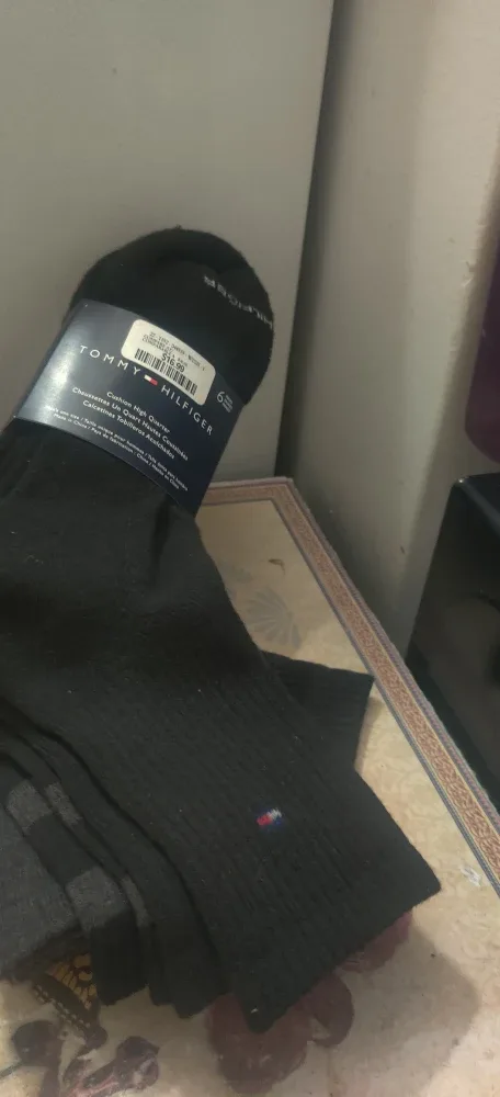 Tommy Hilfiger Black Socks - 6 Pairs - New