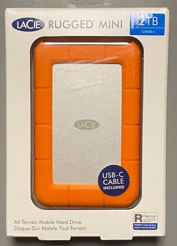 LaCie Rugged External Hard Drive 2TB