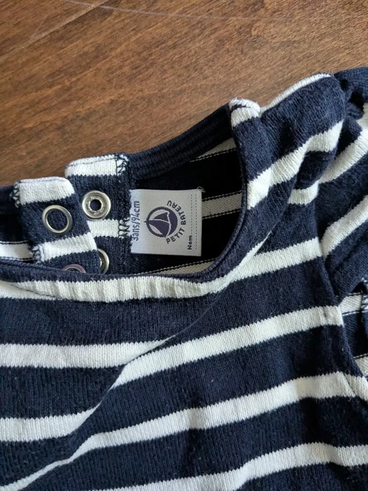 Petit Bateau Striped Dress - 3ans/94cm image indicator(2)