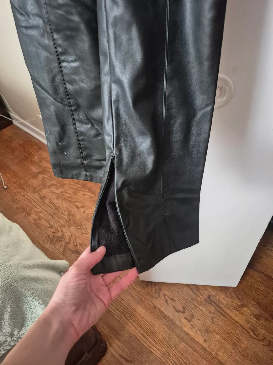 Zara Faux Leather Pants - Size XS image indicator(2)