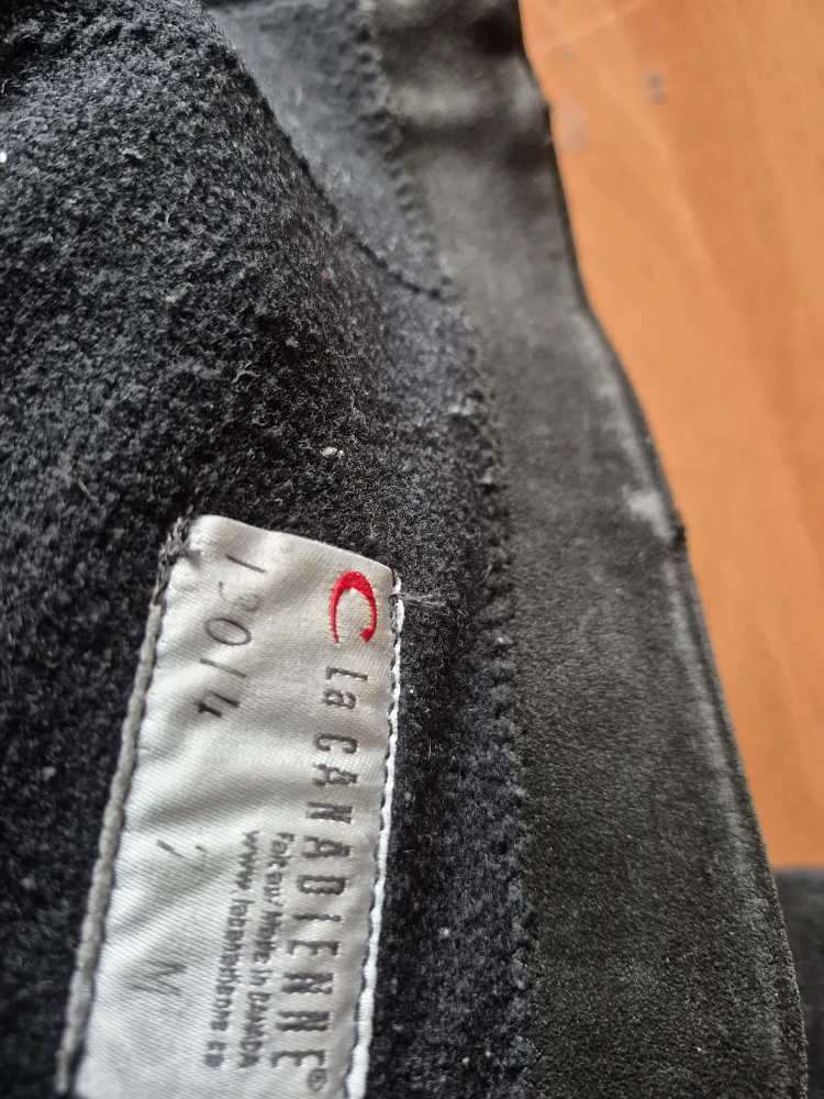 La Canadienne Black Suede Boots - Size 7 - photo 2