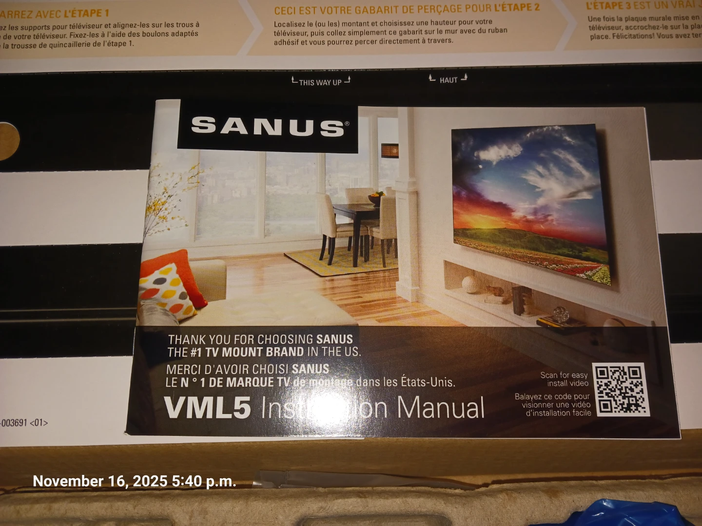 Sanus Premium Fixed-Position TV Wall Mount 40-50"