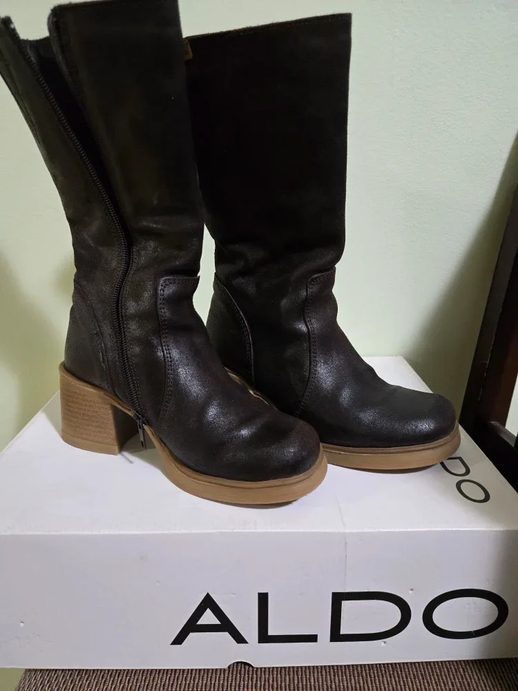 Aldo Brown Leather Boots