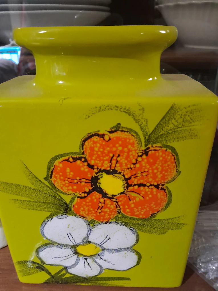 Yellow Floral Vase
