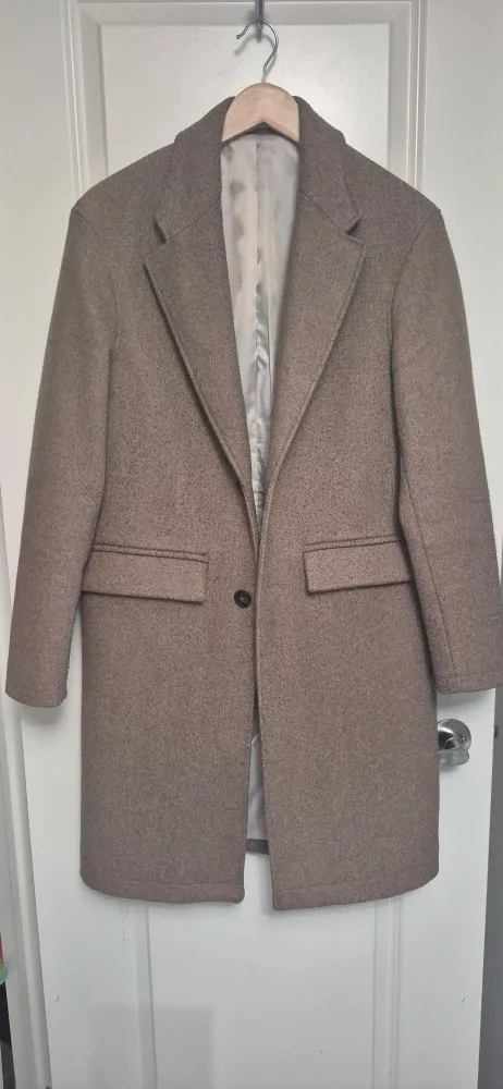 Tan Wool Blend Coat