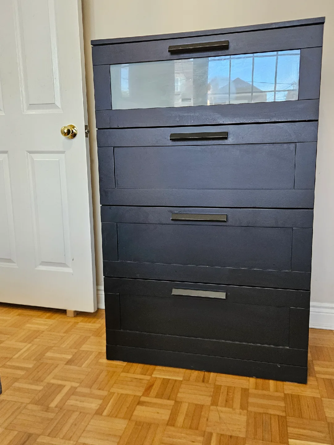 IKEA Malm Dresser - Black-Brown