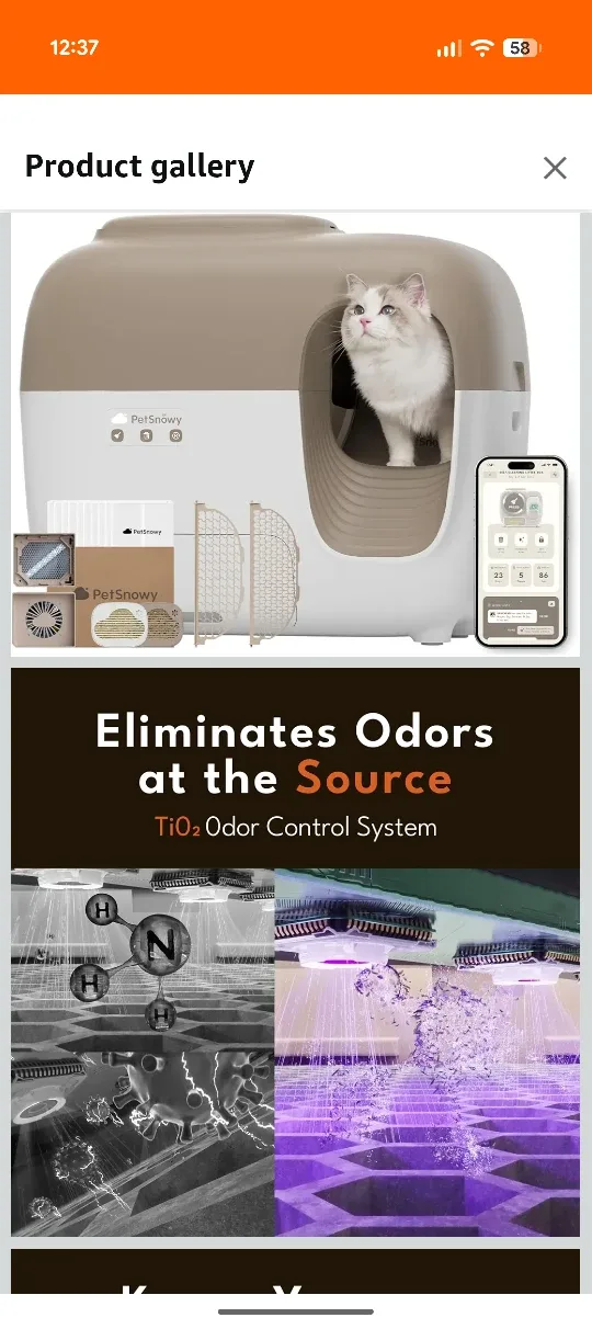 PetSnowy Automatic Cat Litter Box image indicator(2)