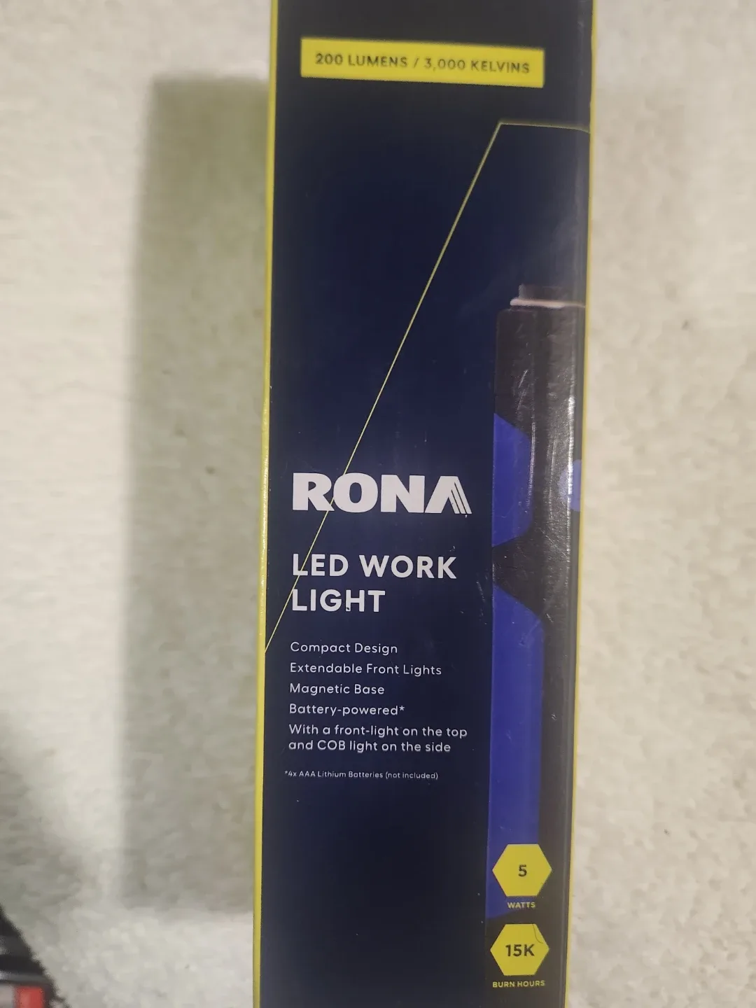 RONA LED Work Light - Compact & Magnetic