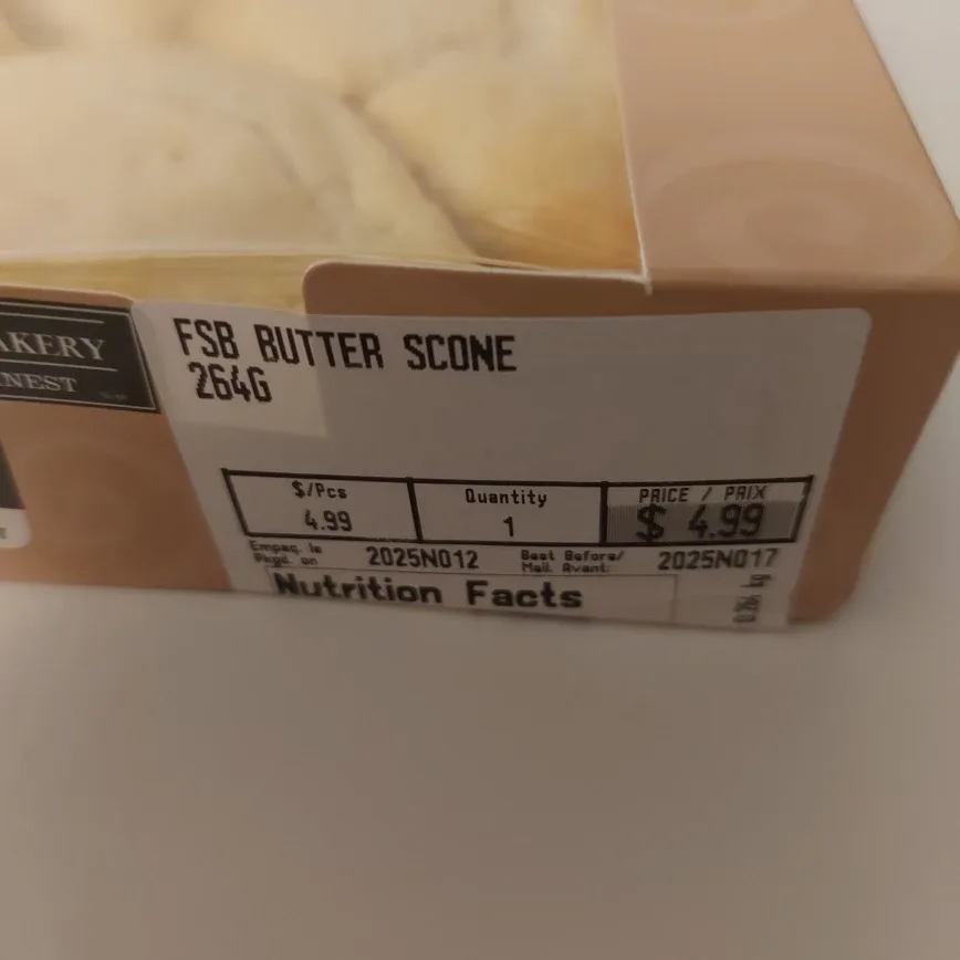 FREE - FSB Butter Scone 264g image indicator(2)