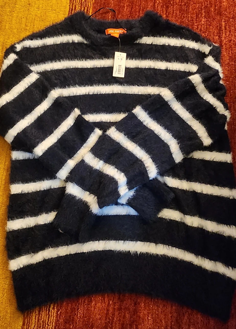 Joe Fresh Striped Sweater - Size L