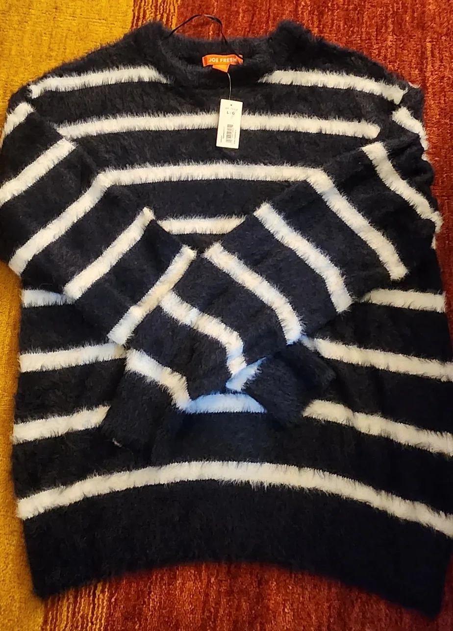 Joe Fresh Striped Sweater - Size L