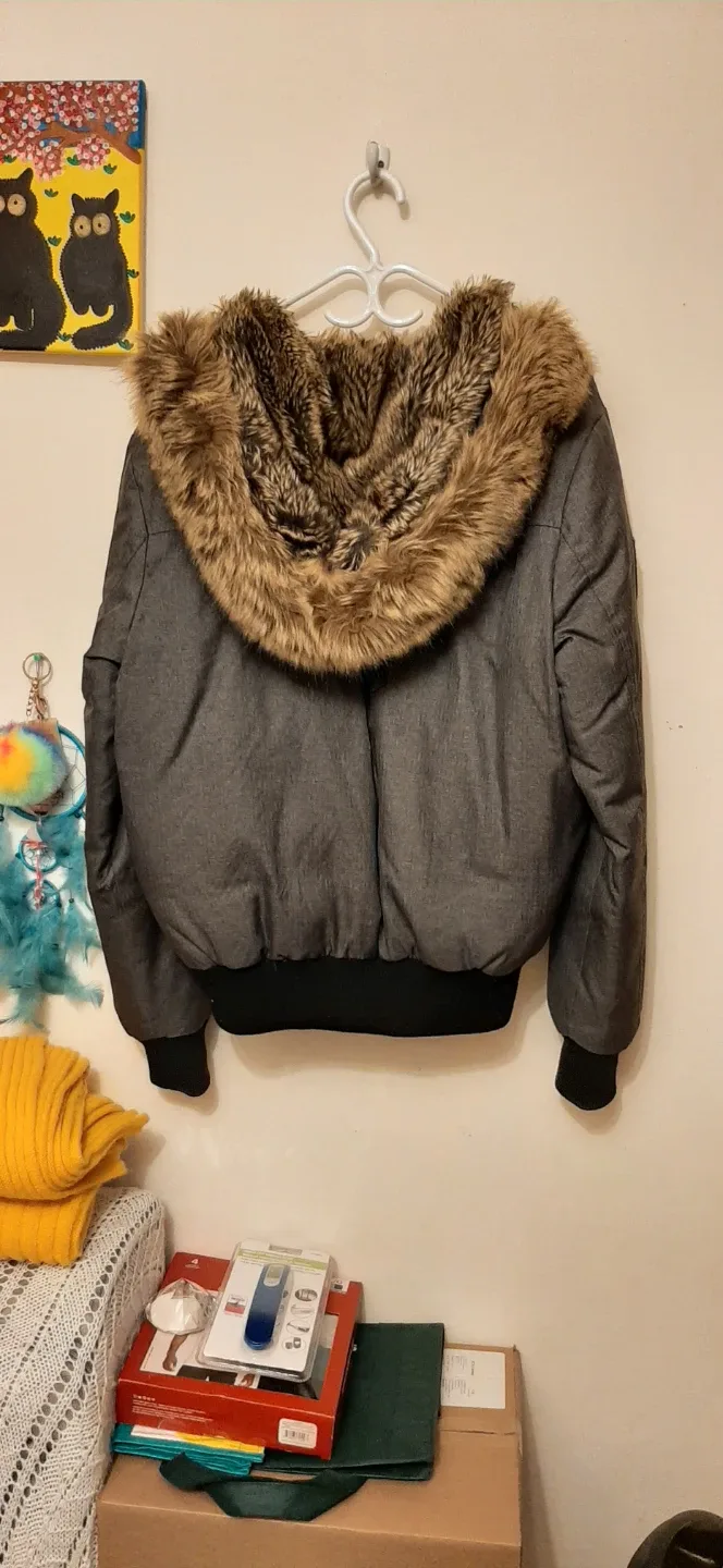 Storm Mountain Down & Feather Filled Jacket with Faux Fur Hood image indicator(5)