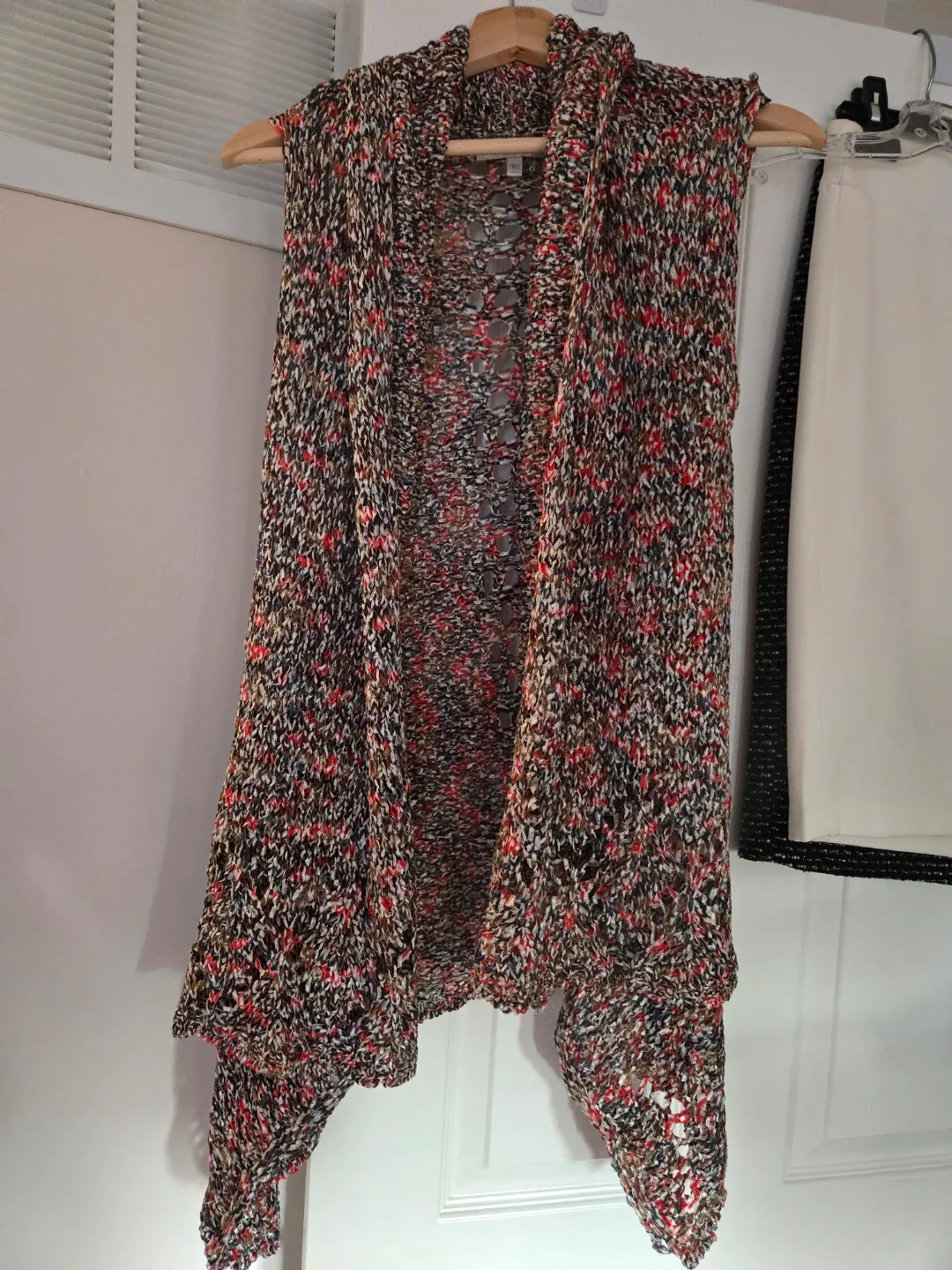 Tribal Sleeveless Knit Cardigan