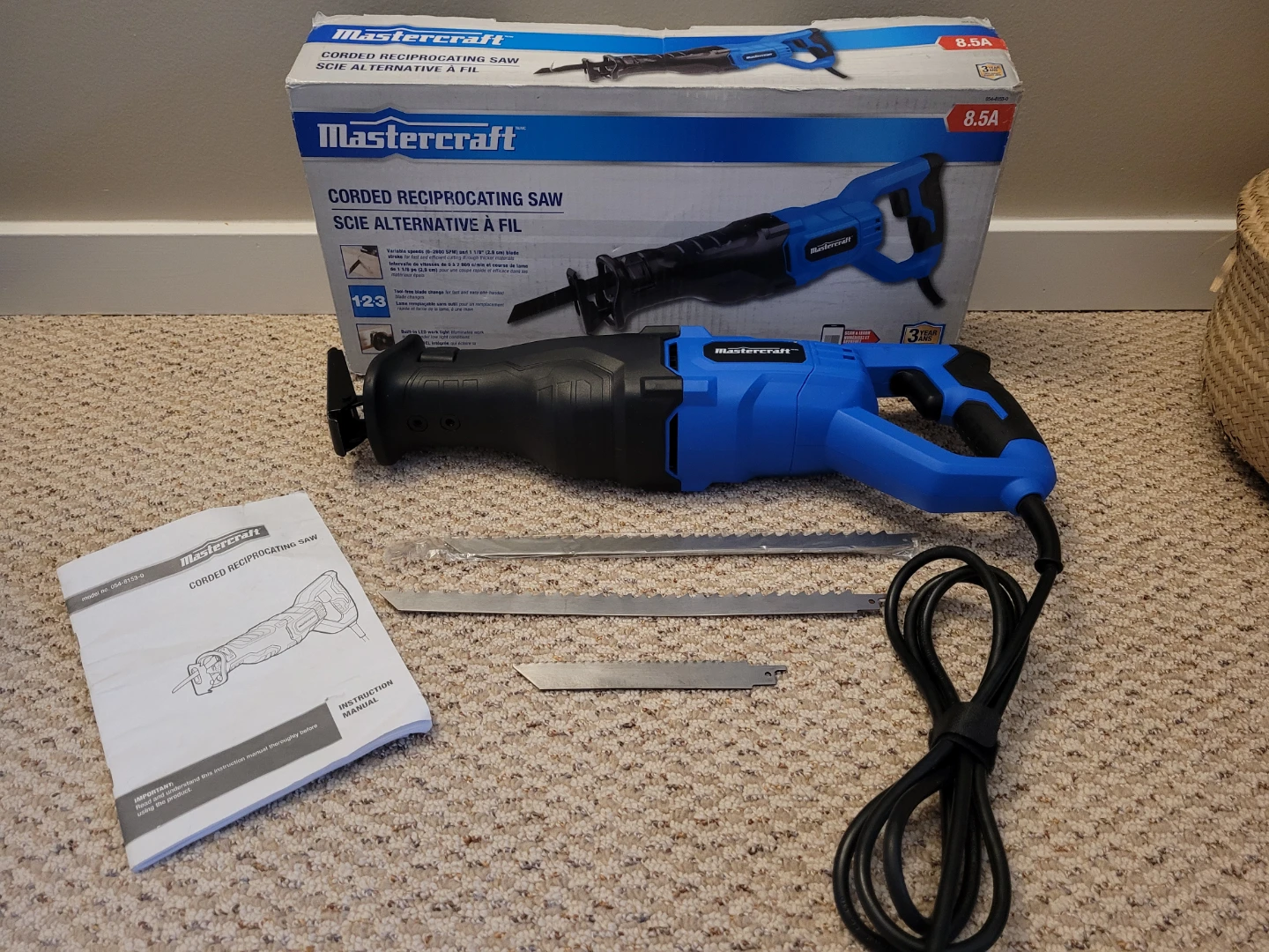 Reciprocating saw Mastercraft 8.5A