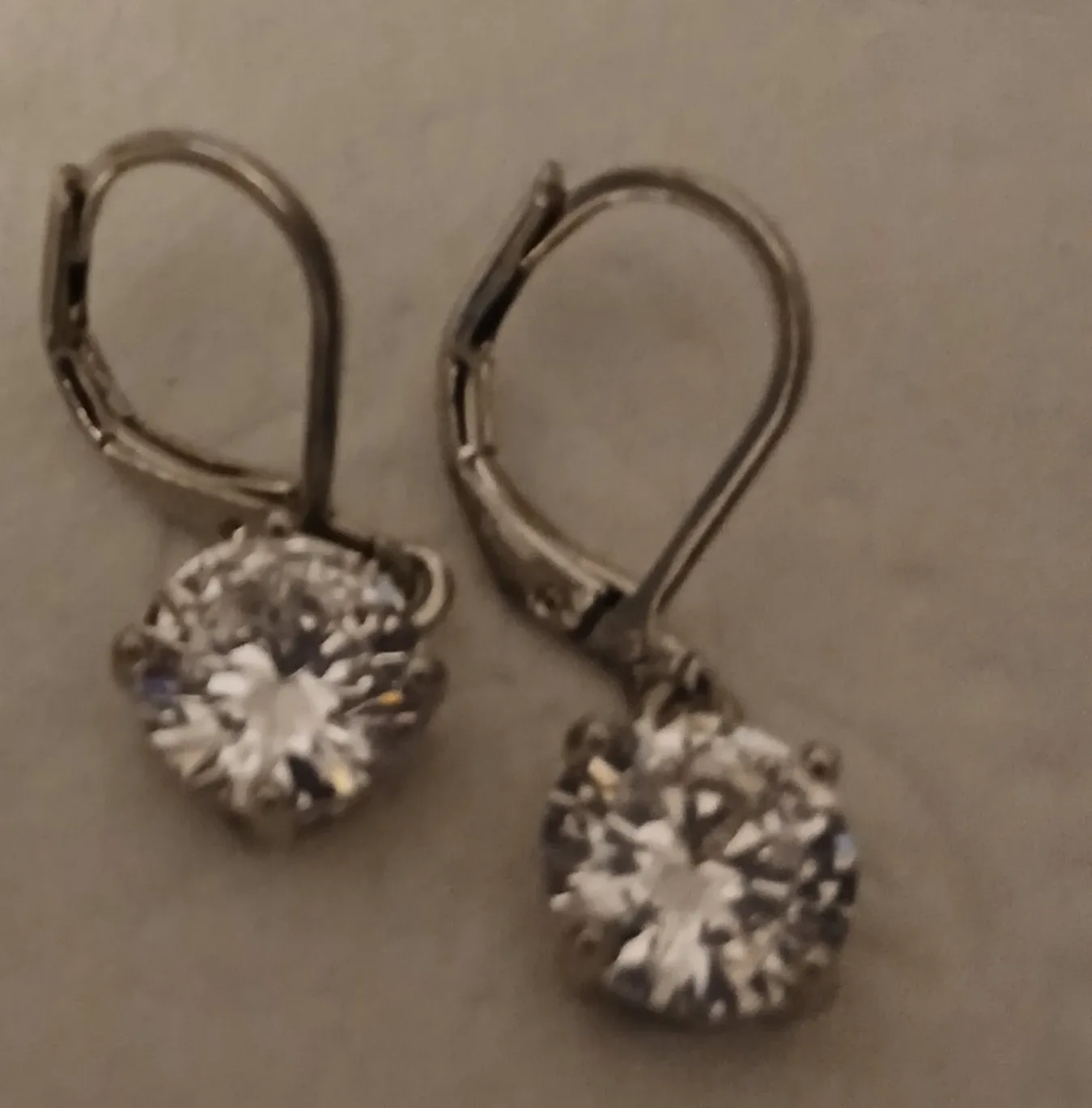 Tear drop earrings/sterlimg.silver closures image indicator(2)