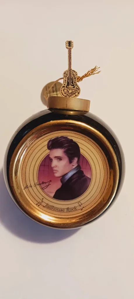 Solid Gold Elvis Presley🎄Ornament Collectible