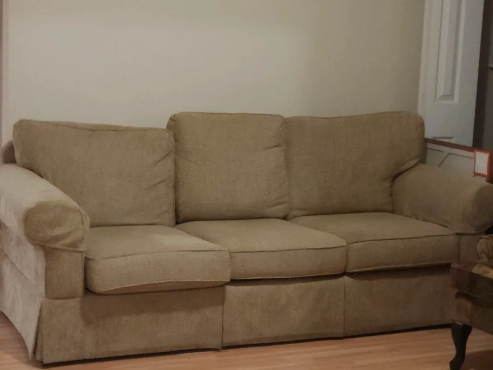 Comfortable Beige Three-Seat Sofa image indicator(3)