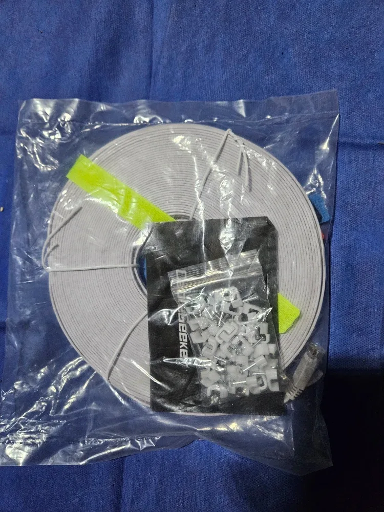 New Geekee Flat Ethernet Cable 100ft image indicator(3)