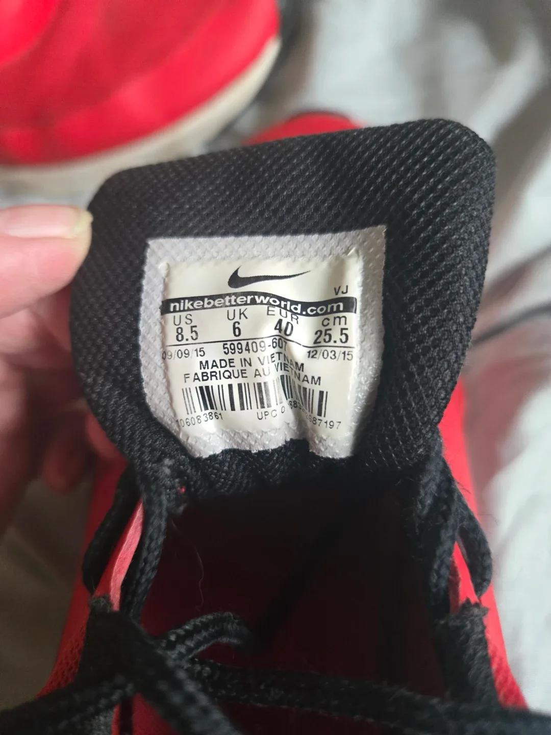 Nike Air Max Thea Red Sneakers - US 8.5 image indicator(3)