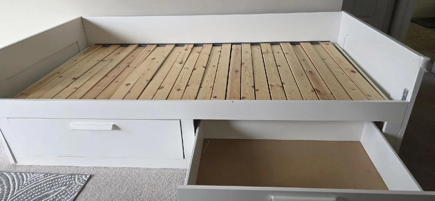 White Day Bed with Drawers - photo 5