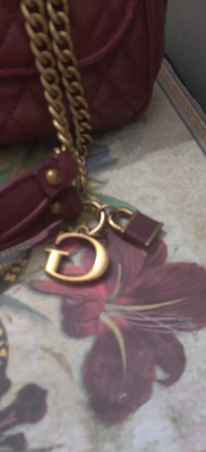 Guess Quilted Burgundy Shoulder/Cross Shoulder Bag image indicator(3)